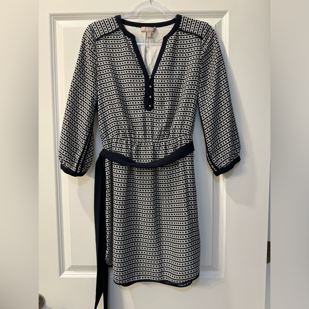Banana Republic Navy and white dress
